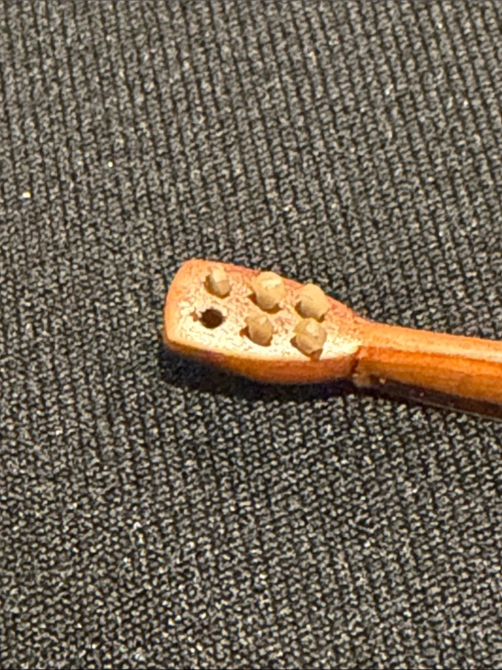 Handmade Inlaid Wooden Miniature Guitar in Sliding Box -